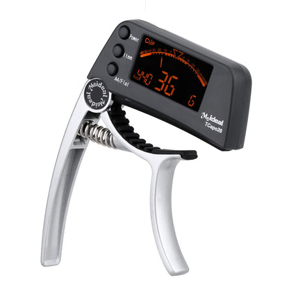 Luxora 2-in-1 Guitar Tuner with LCD Display and Capo for All String Instruments 6