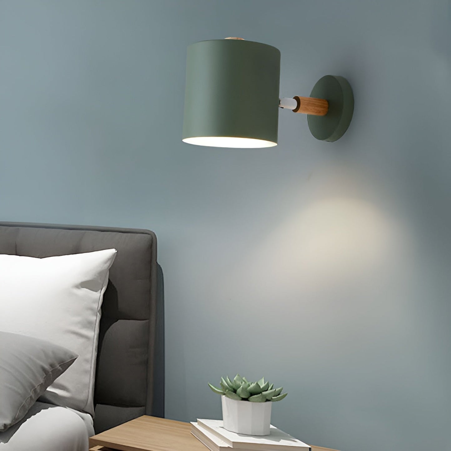 Luxora Adjustable Wall Lamp with Scandinavian Design and Pastel Shades