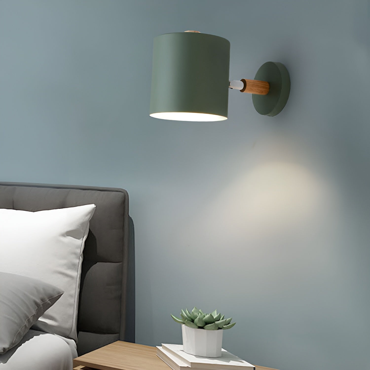 Luxora Adjustable Wall Lamp with Scandinavian Design and Pastel Shades