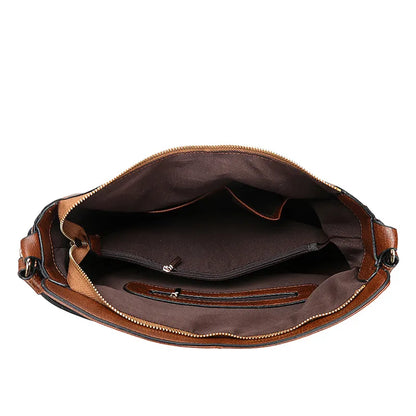 Grand sac en cuir de style vintage