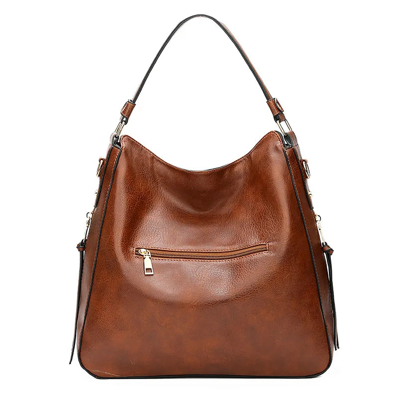 Grand sac en cuir de style vintage