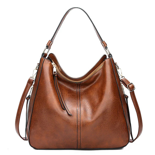 Grand sac en cuir de style vintage