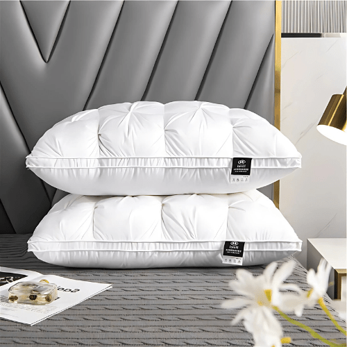 DREAMFEATHER – Luxe Ganzendons Kussen voor een Verkwikkende Slaap