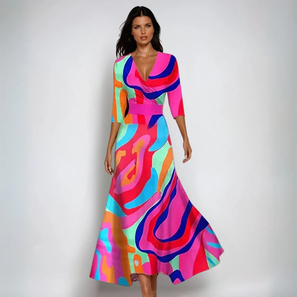 Robe florale élégante pour femme