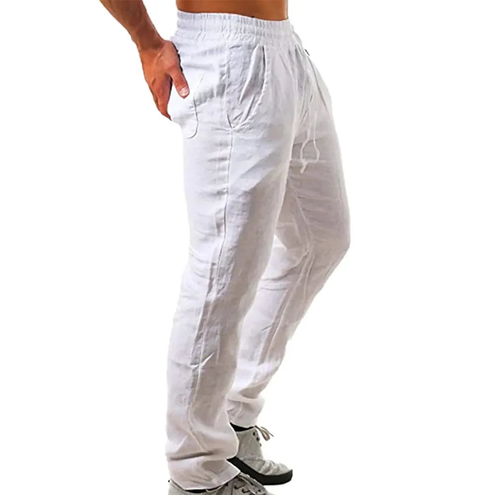 Bequeme und atmungsaktive Stoffhose