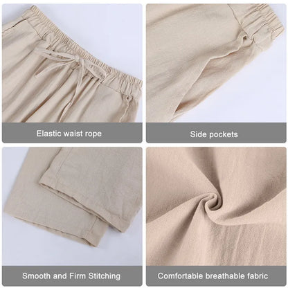 Bequeme und atmungsaktive Stoffhose