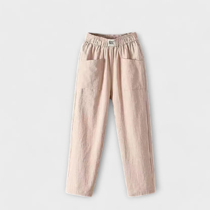 Maya | Pantalones de algodón lino
