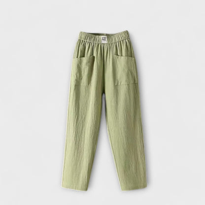 Maya | Pantalones de algodón lino