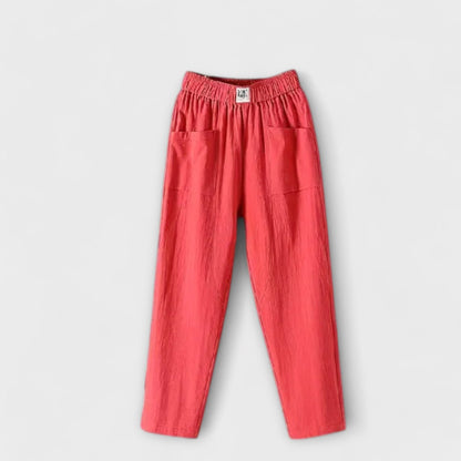 Maya | Pantalones de algodón lino