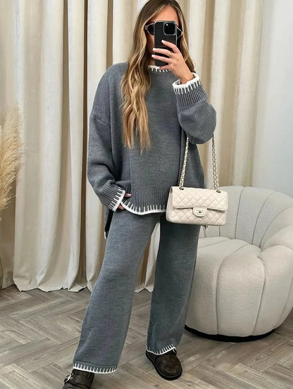 Amelia | Knit Trousers with Tailored Detail