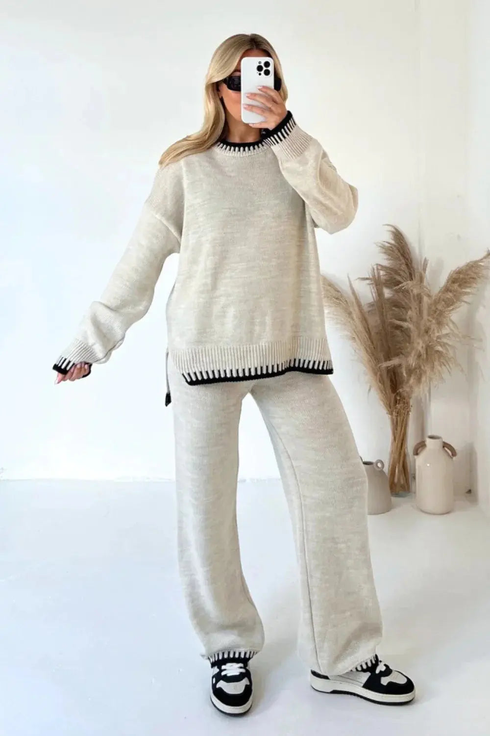 Amelia | Knit Trousers with Tailored Detail