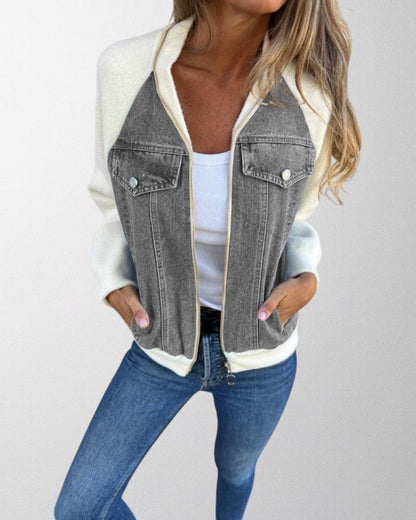 Aubrey | Denim Jacket with Tailored Detail