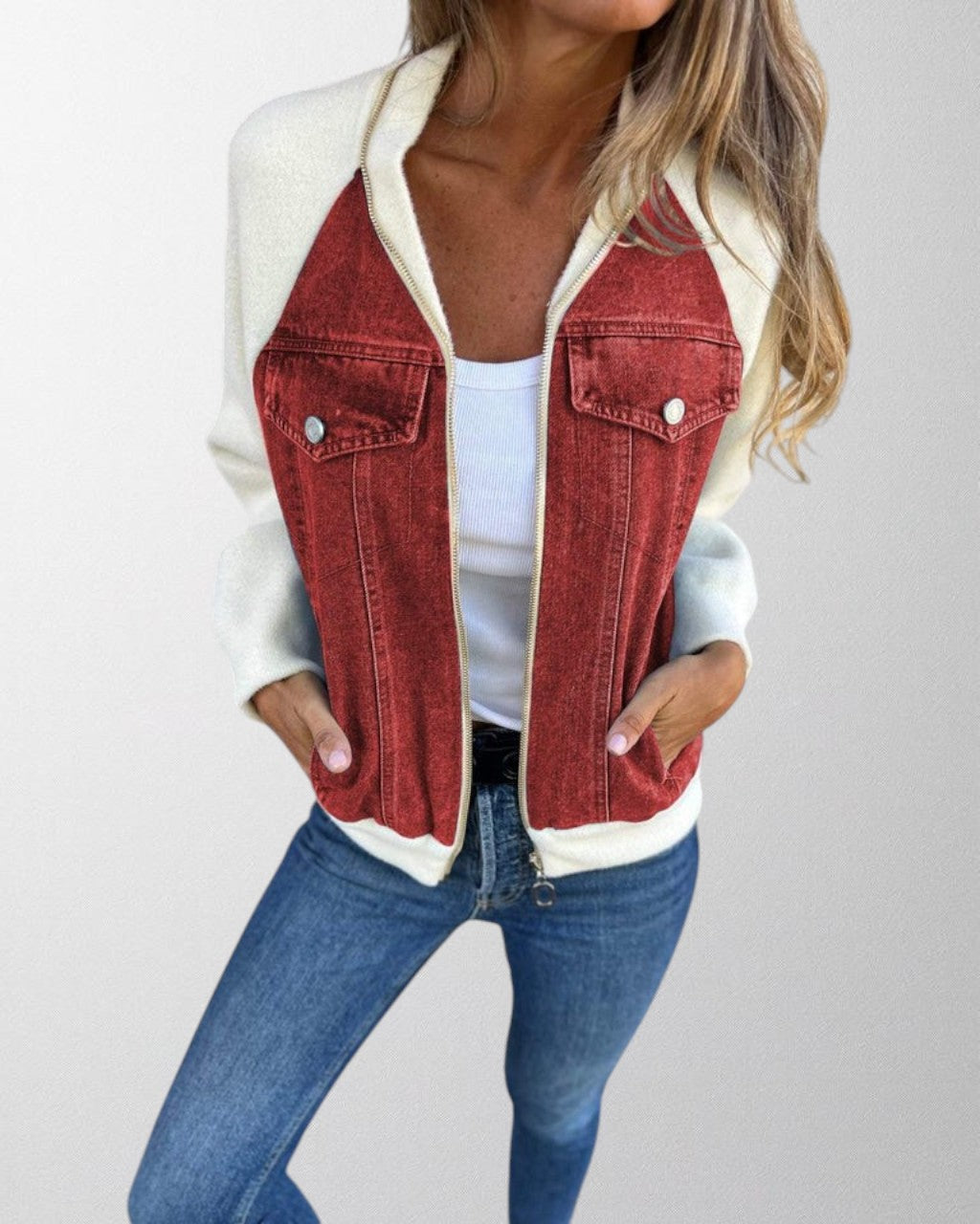 Aubrey | Denim Jacket with Tailored Detail