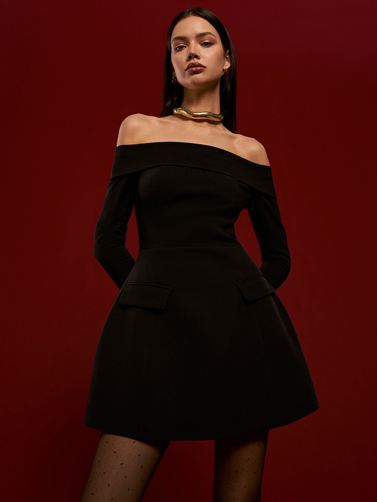 Aya | Elegant Dress with Long Sleeves