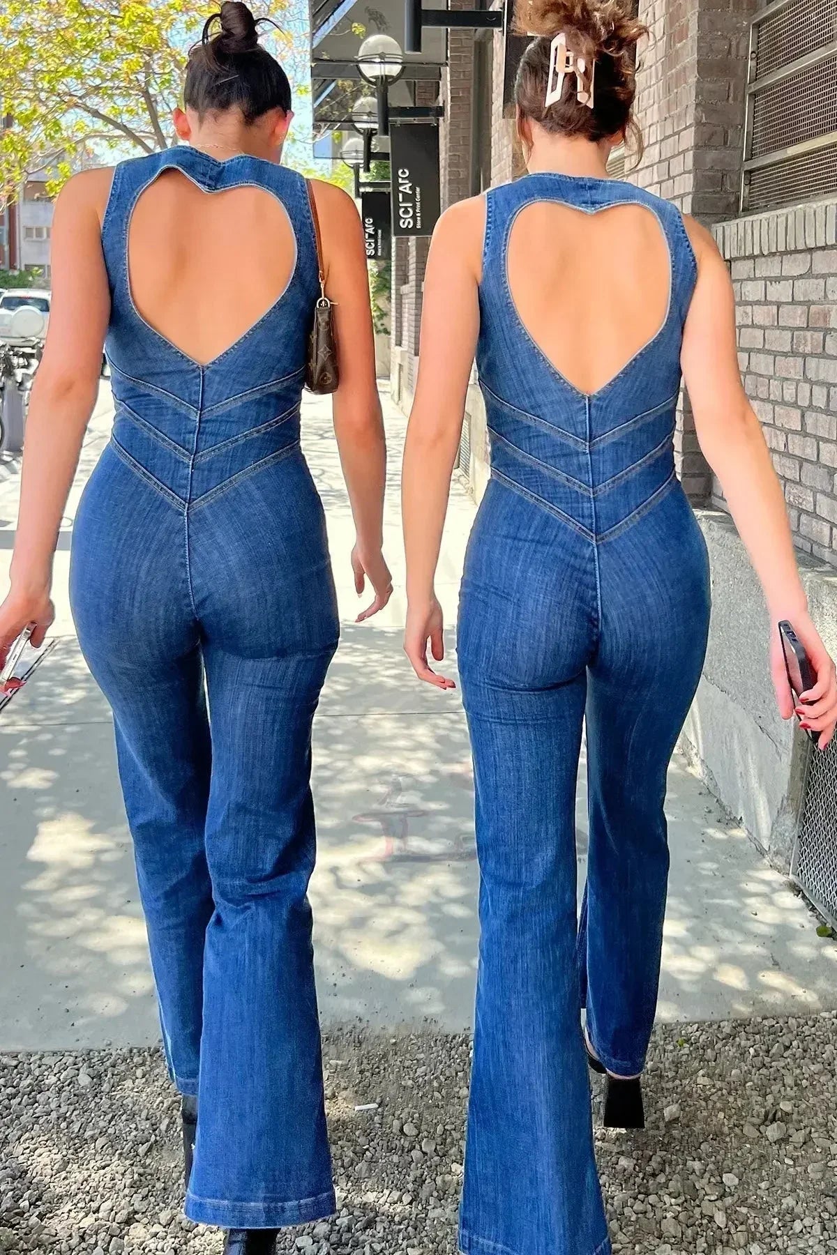 Brooke | Denim Jumpsuit with Signature Detail