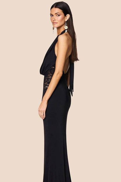 Cassidy | Halter Dress with Refined Detail