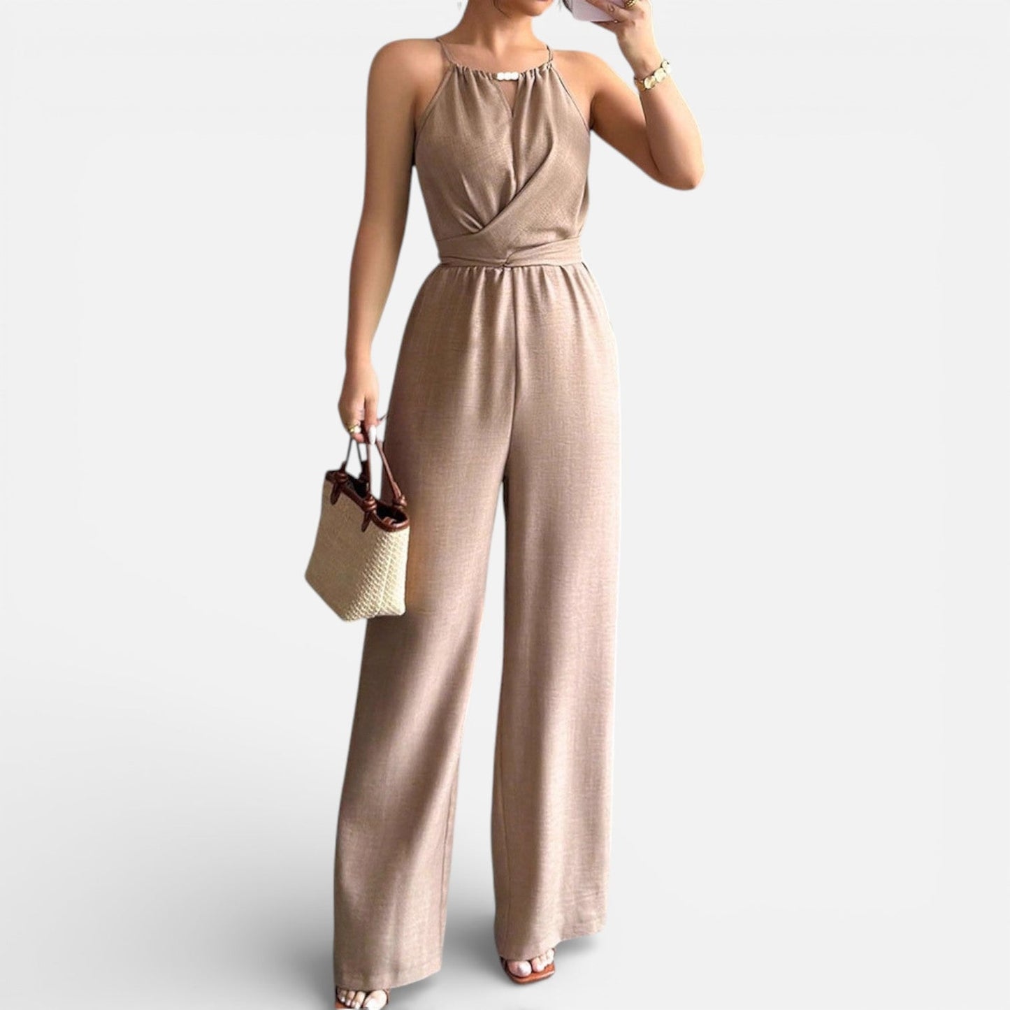 Celia | Refined Jumpsuit with Signature Detail