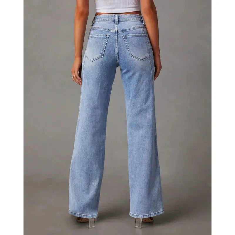 Clara | Denim Trousers with Tailored Detail