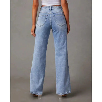 Clara | Denim Trousers with Tailored Detail