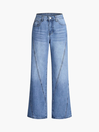 Clara | Denim Trousers with Tailored Detail