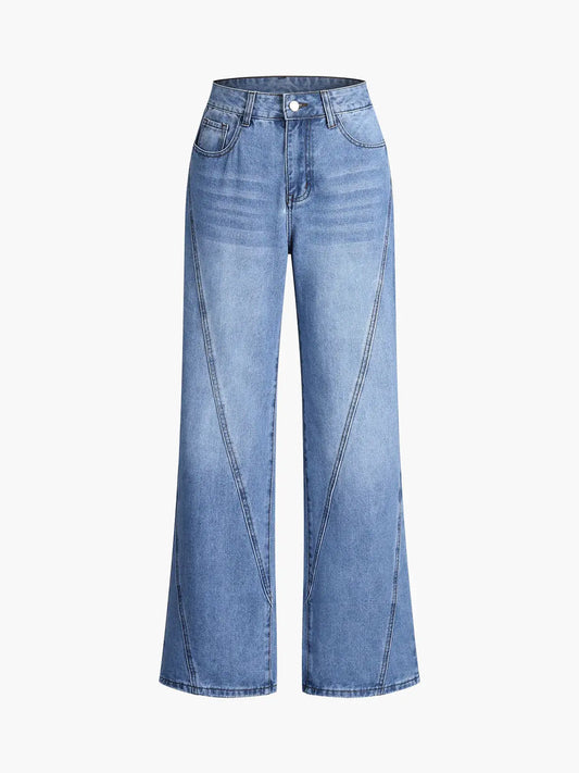 Clara | Denim Trousers with Tailored Detail