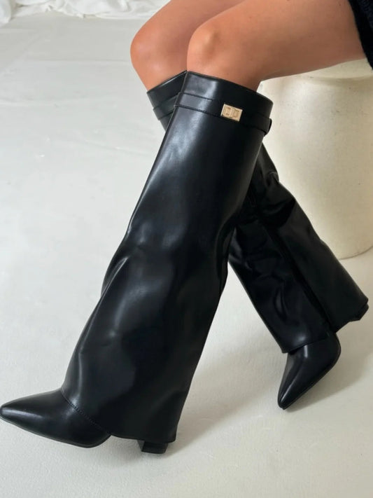 Delilah | Boots with Buckle Detail