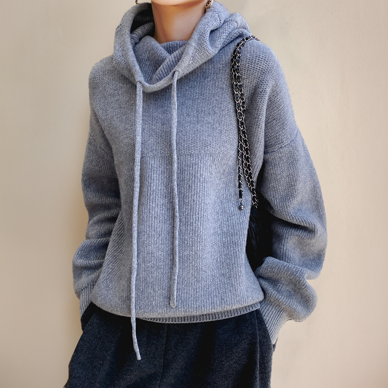 Eleanor | Knit Hoodie with Tailored Detail