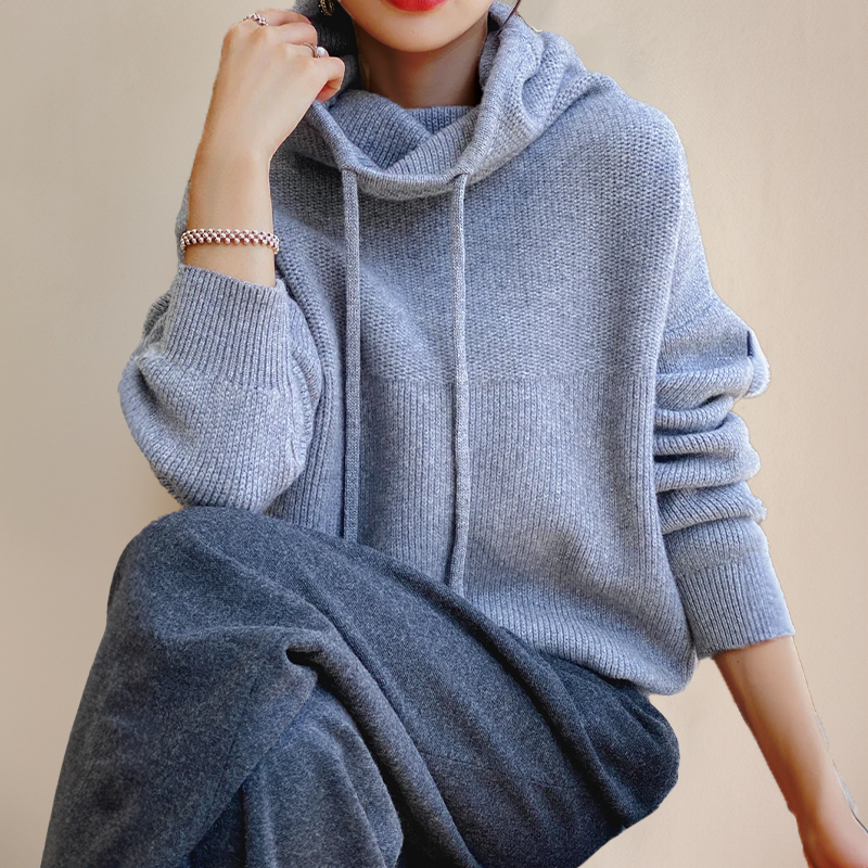 Eleanor | Knit Hoodie with Tailored Detail