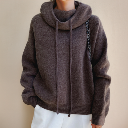 Eleanor | Knit Hoodie with Tailored Detail