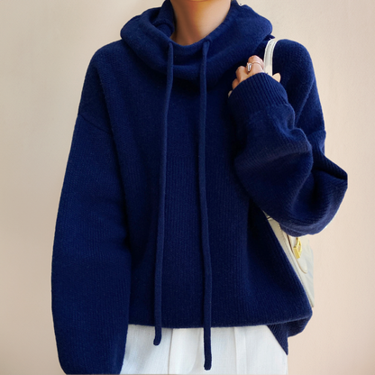 Eleanor | Knit Hoodie with Tailored Detail