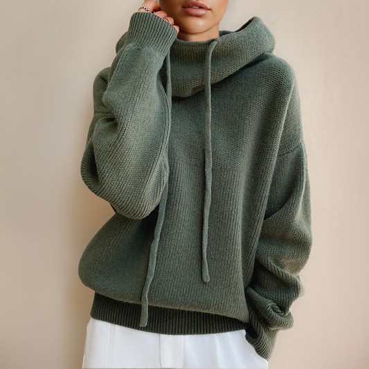 Eleanor | Knit Hoodie with Tailored Detail