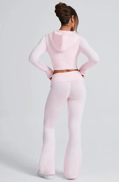 Eleni | Knit Hoodie with Tailored Detail