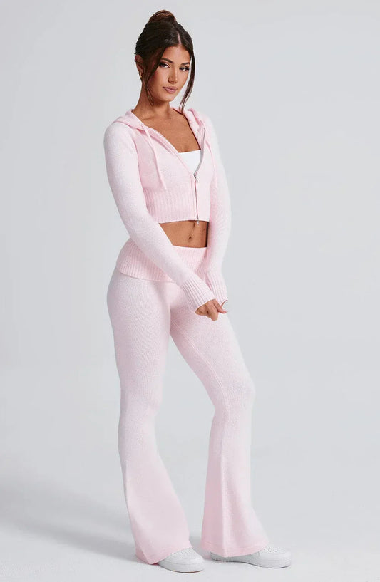 Eleni | Knit Hoodie with Tailored Detail