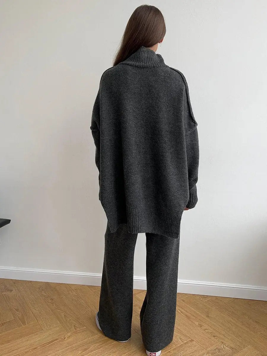 Elif | Knit Trousers with Tailored Detail