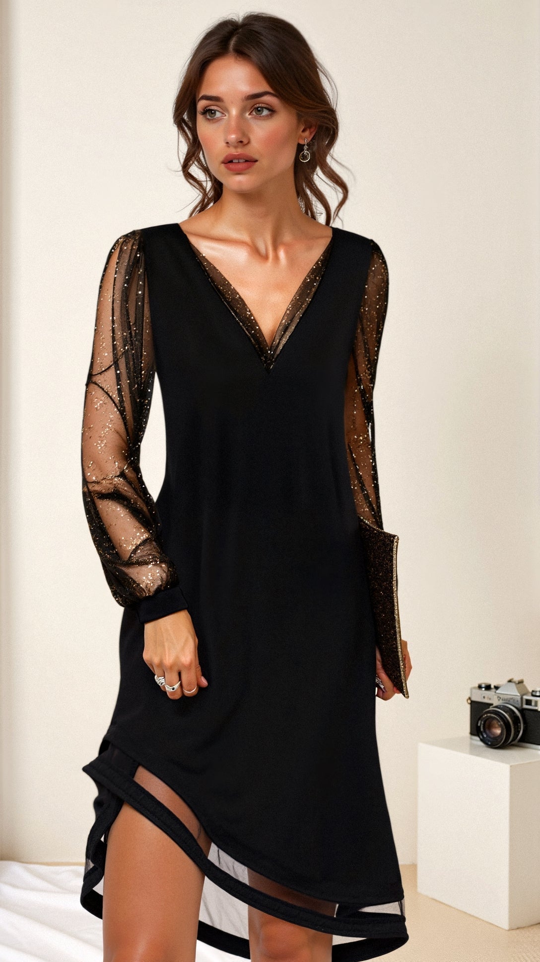 Faye | Elegant Dress with Long Sleeves