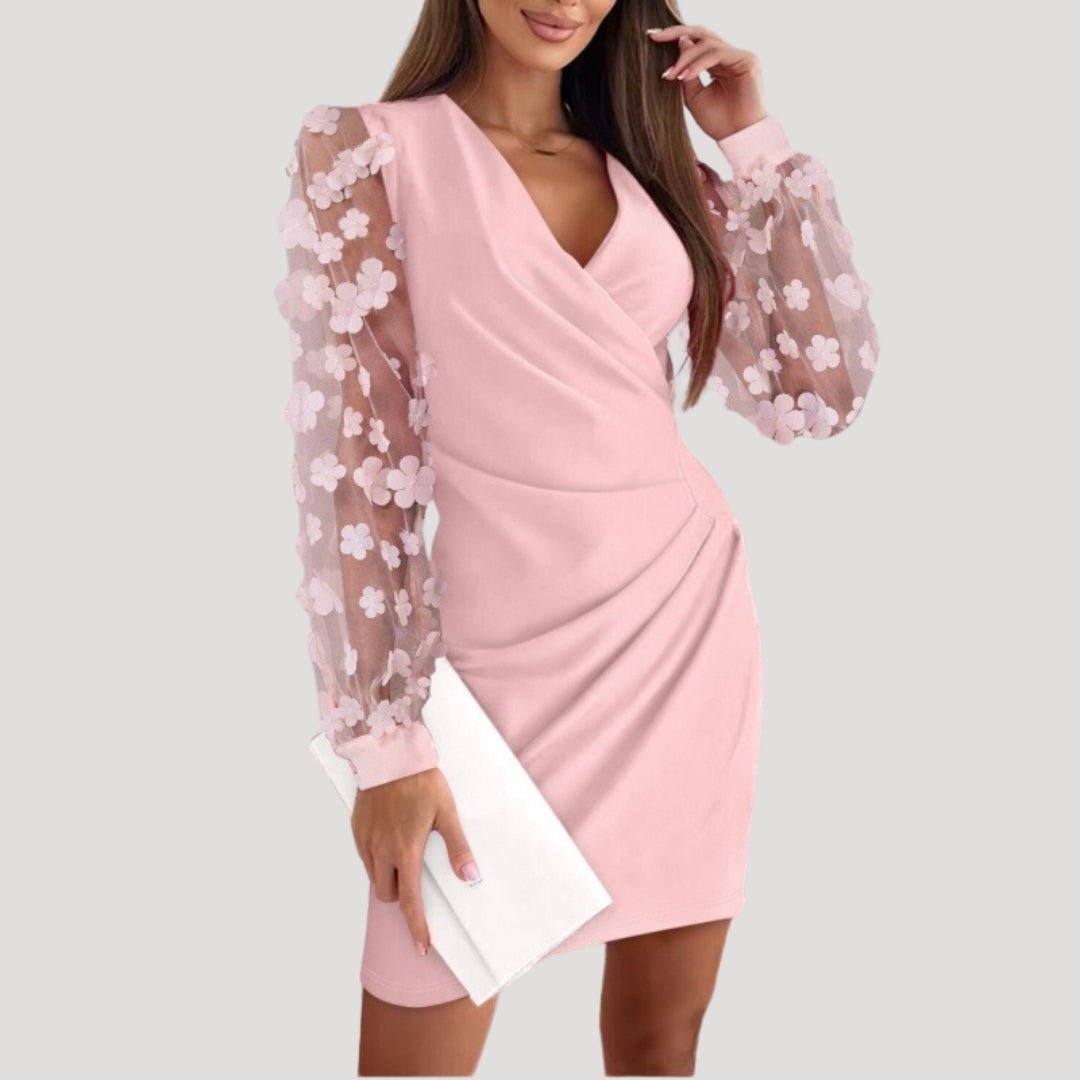 Fiona | Wrap Dress with Long Sleeves