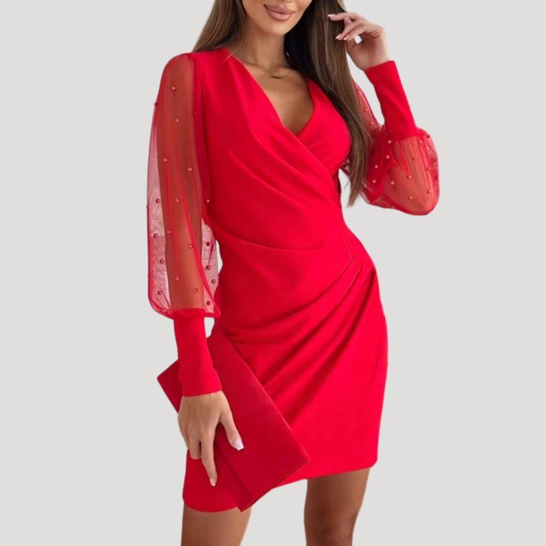Fiona | Wrap Dress with Long Sleeves
