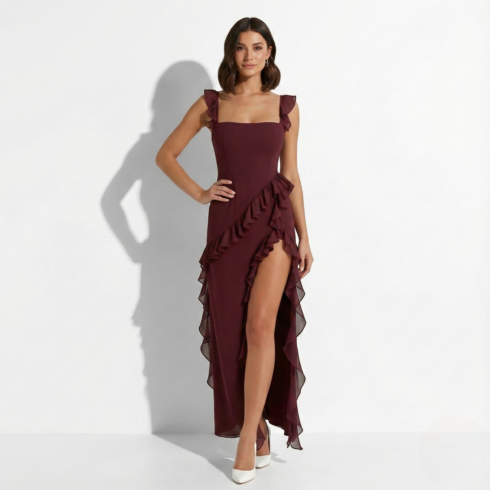 Jade | Maxi Dress with Ruffle Detail