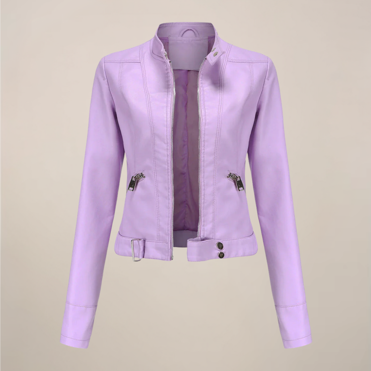 Junia | Leather Jacket with Tailored Detail