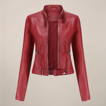 Junia | Leather Jacket with Tailored Detail