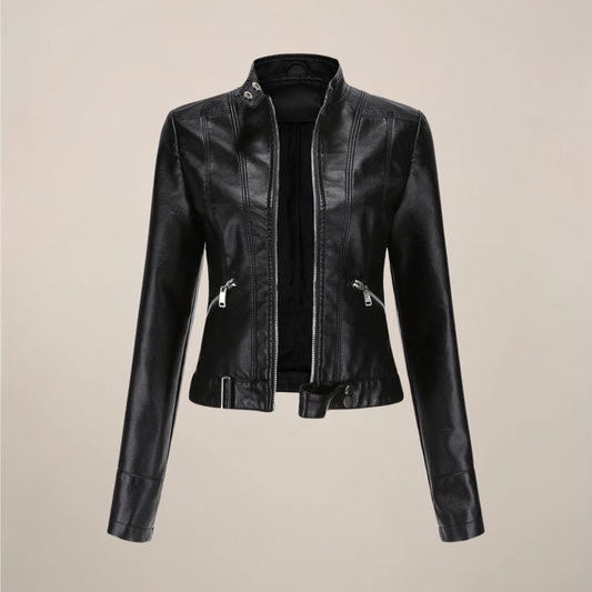 Junia | Leather Jacket with Tailored Detail