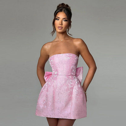 Leticia | Strapless Dress with Refined Detail