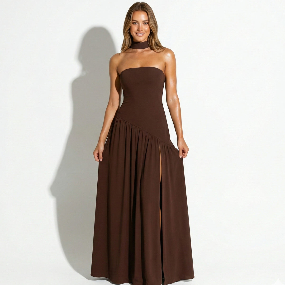 Liana | Strapless Dress with Refined Detail
