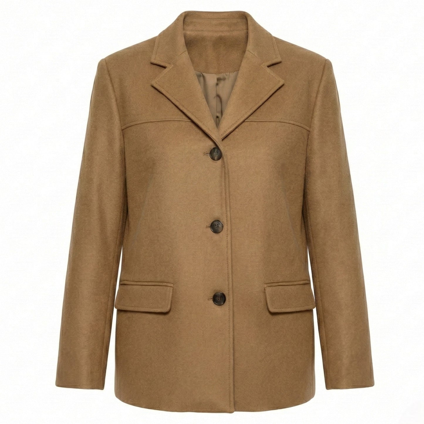 Loretta | Suede Blazer with Button Front