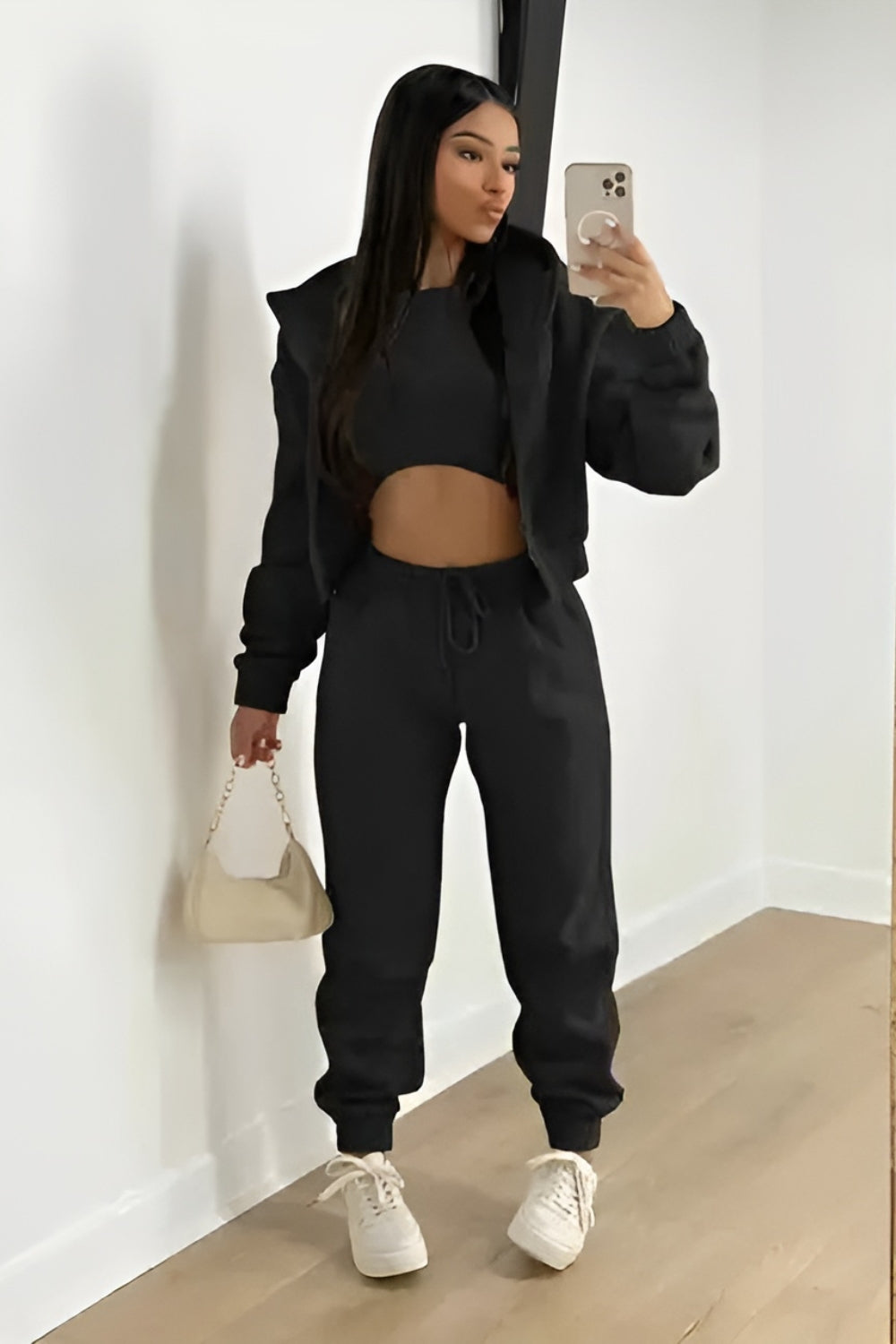 Lucia | Cropped Trousers with Joggers