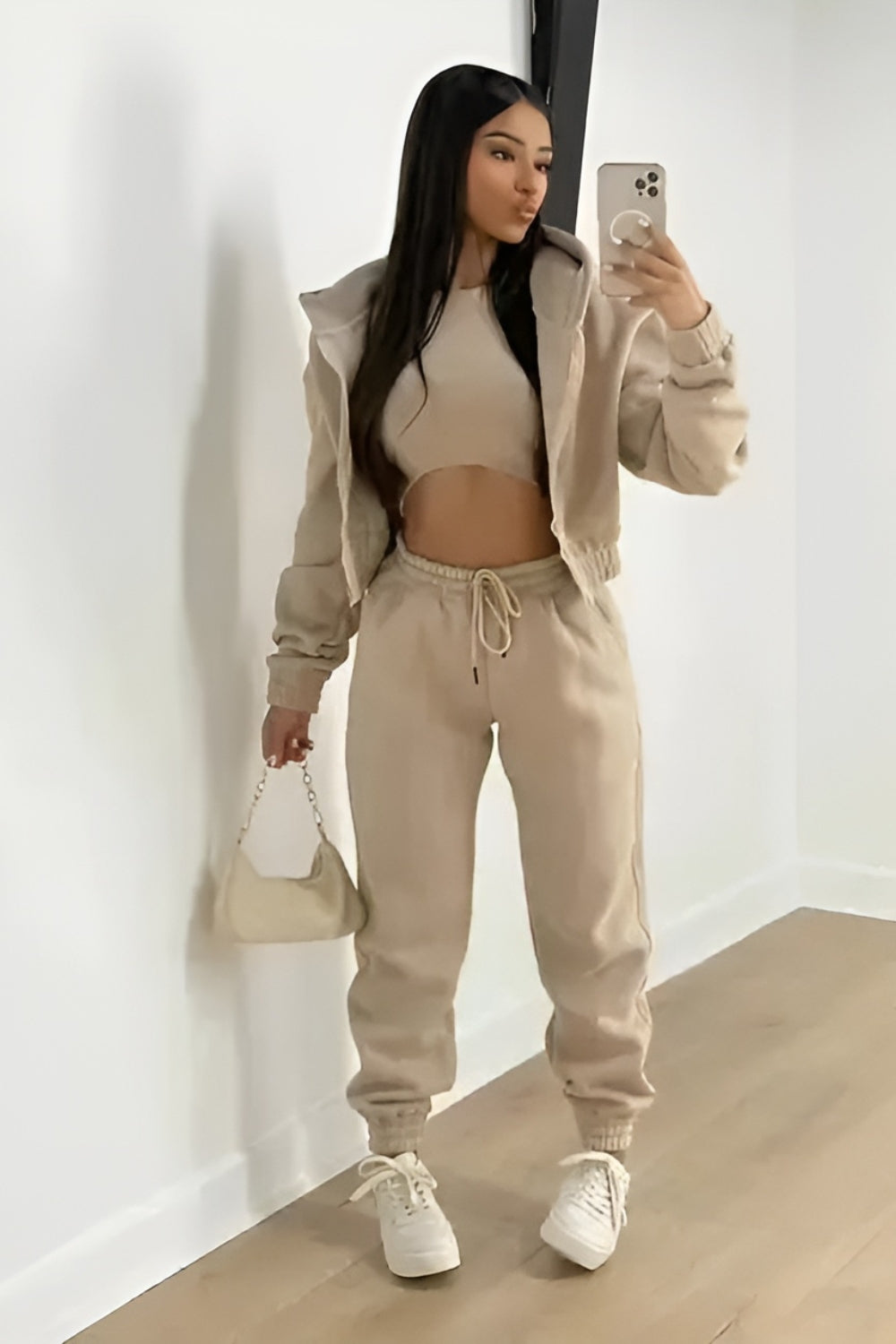 Lucia | Cropped Trousers with Joggers