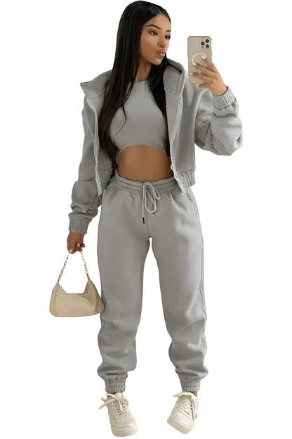 Lucia | Cropped Trousers with Joggers
