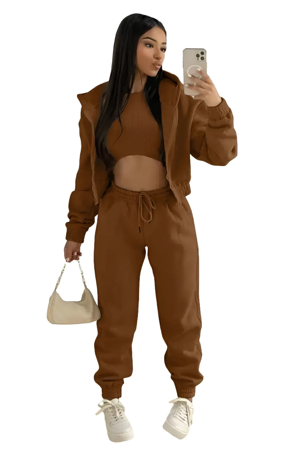 Lucia | Cropped Trousers with Joggers