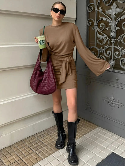 Maryam | Wrap Dress with Long Sleeves