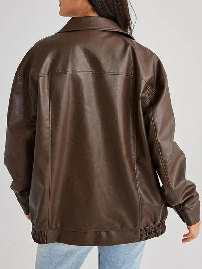 Mckenna | Leather Jacket with Tailored Detail